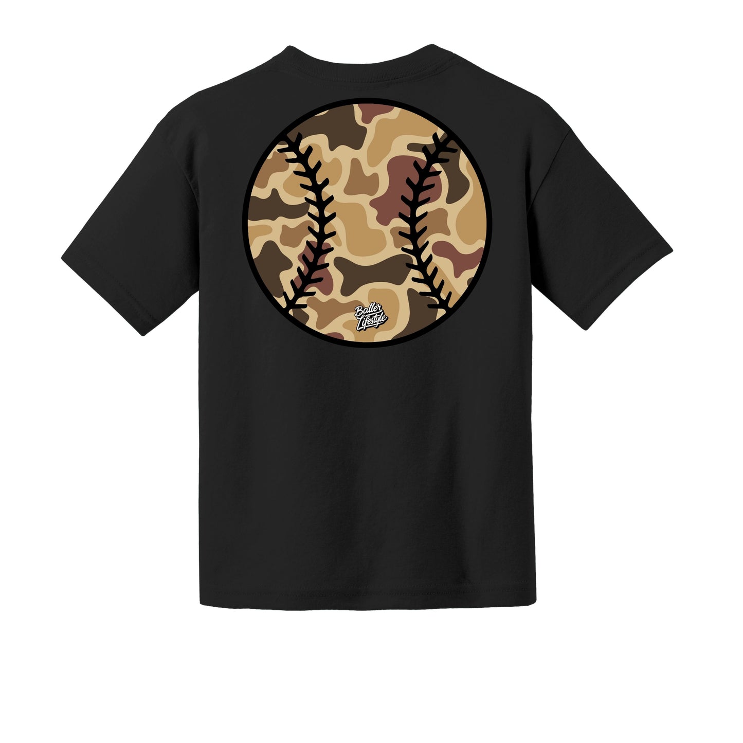 Camo Baseball Youth Tee