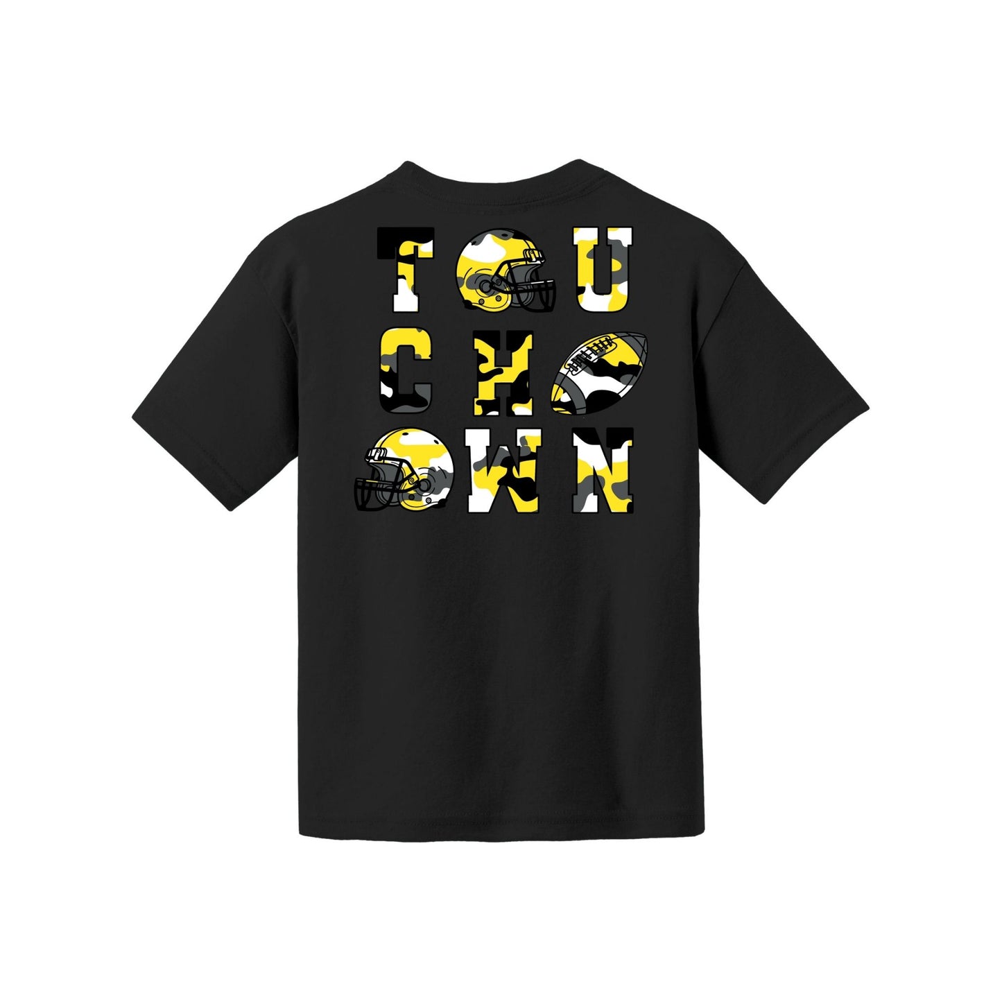 Camo Football Youth Tee