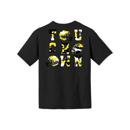 Camo Football Youth Tee