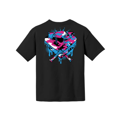 Camo Baseball Youth Tee