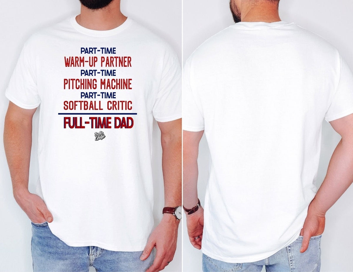 Softball Dad Adult Tee Shirt
