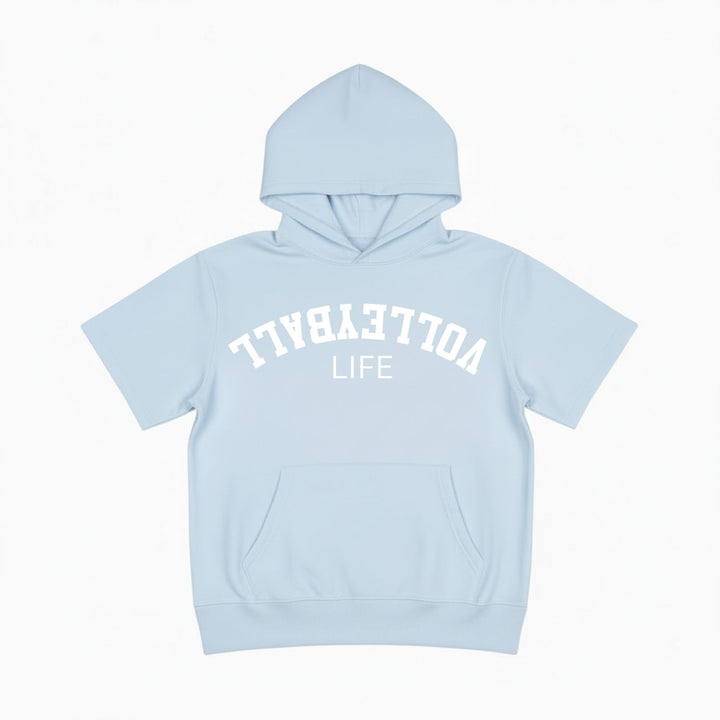 Volleyball Short Sleeve Hoodie
