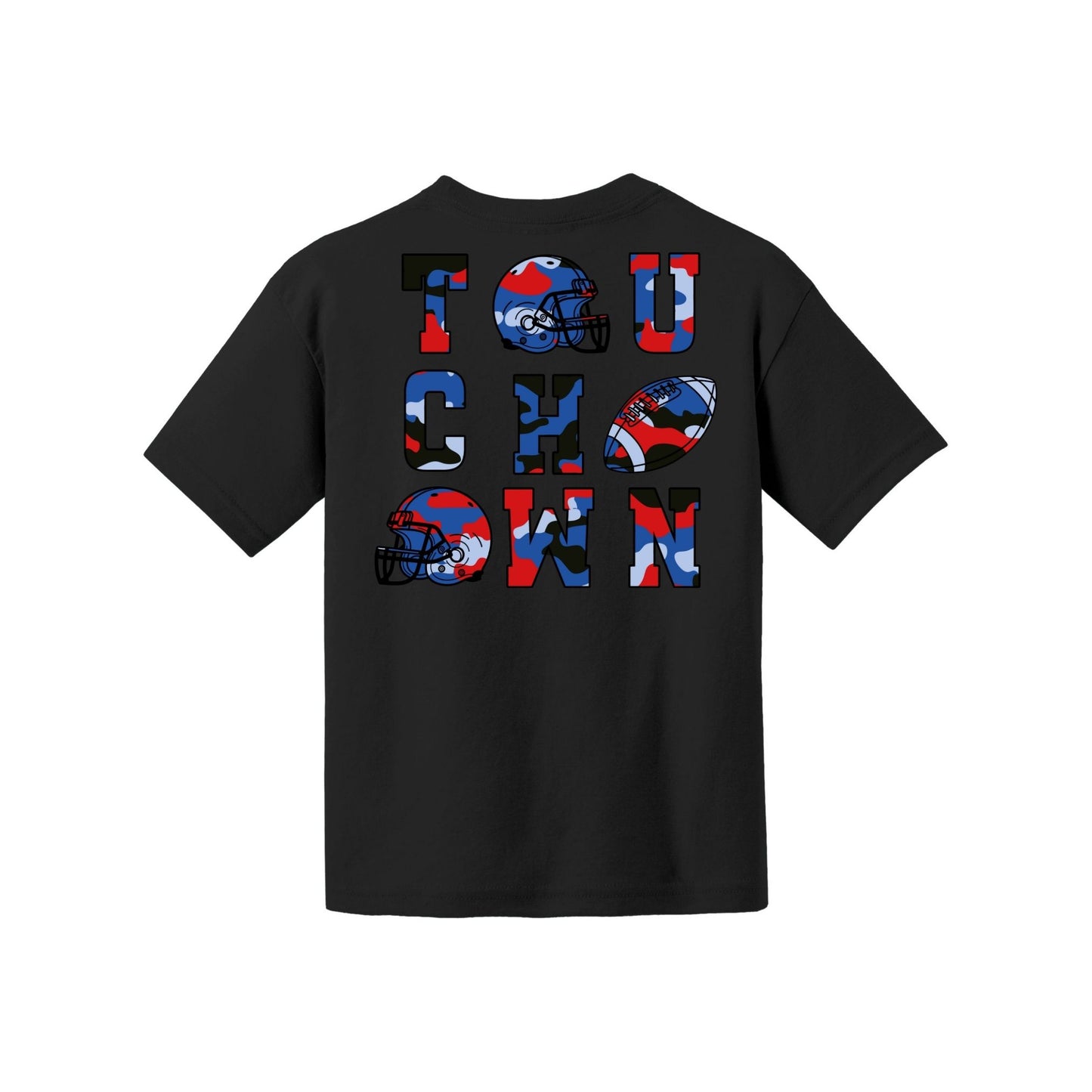 Camo Football Youth Tee