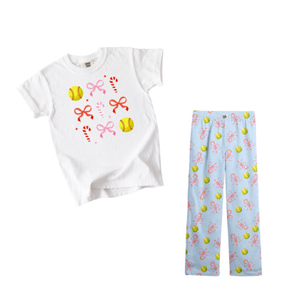 Baller Lifestyle Girls Youth Holiday Pajamas