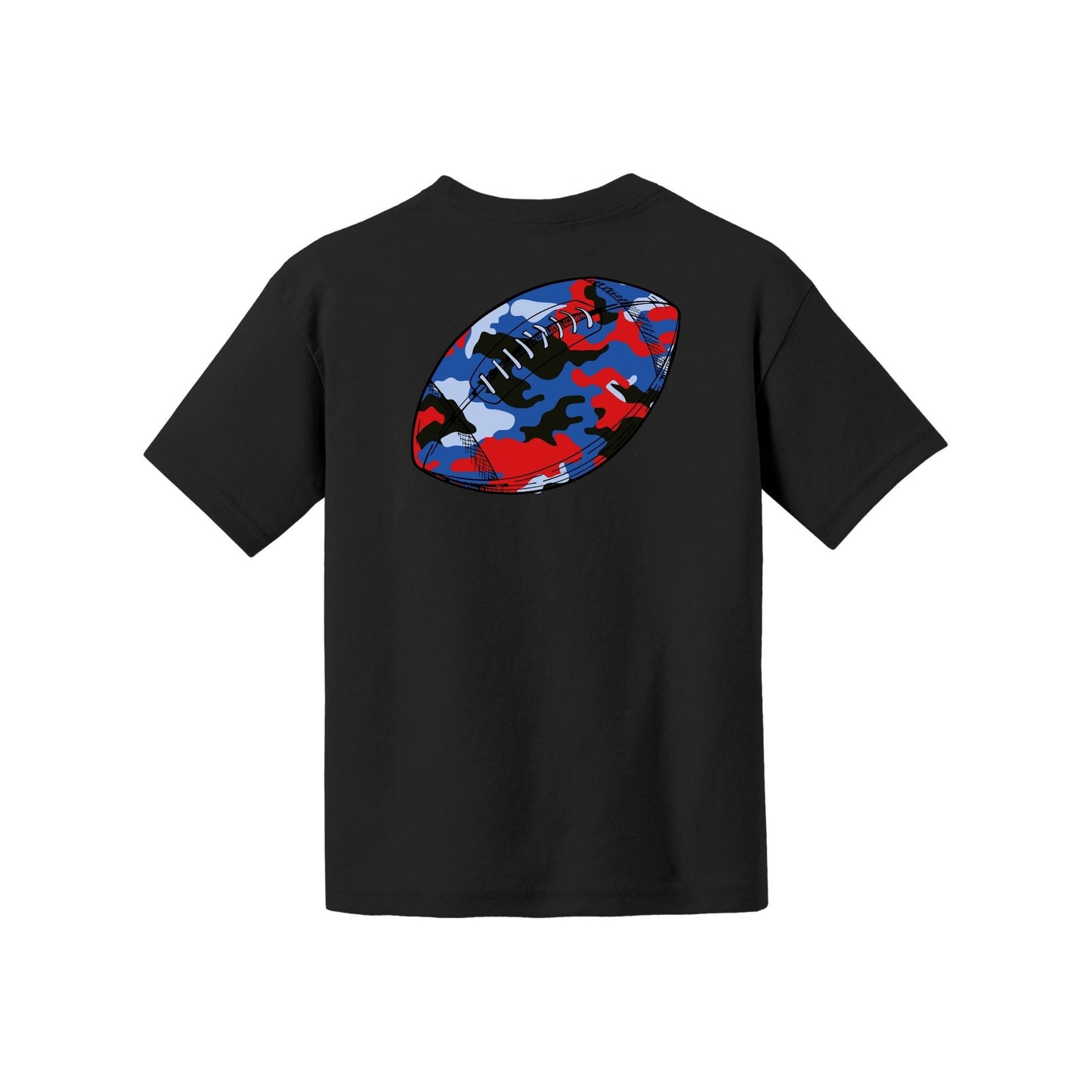 Camo Football Youth Tee