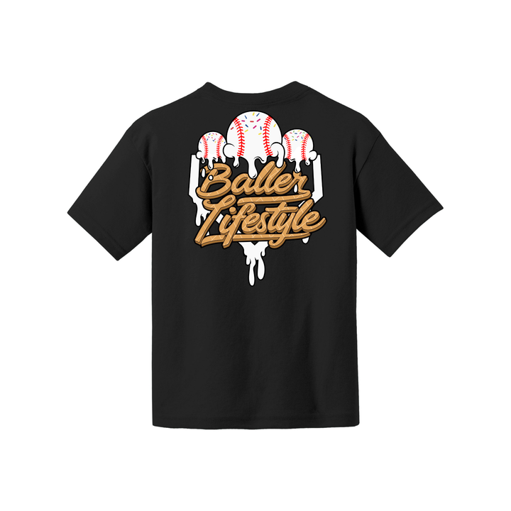 Baller Lifestyle Ice Cream Drip Adult Tee