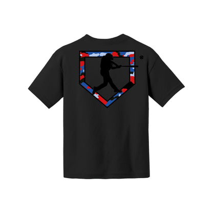 Camo Baseball Youth Tee