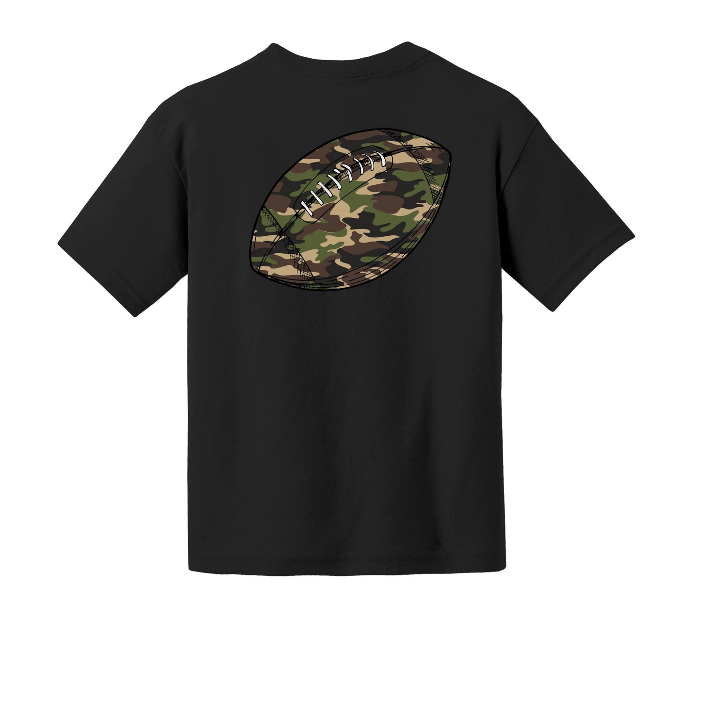Camo Football Youth Tee