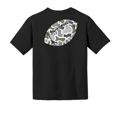 Camo Football Youth Tee