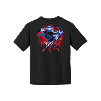 Camo Baseball Youth Tee