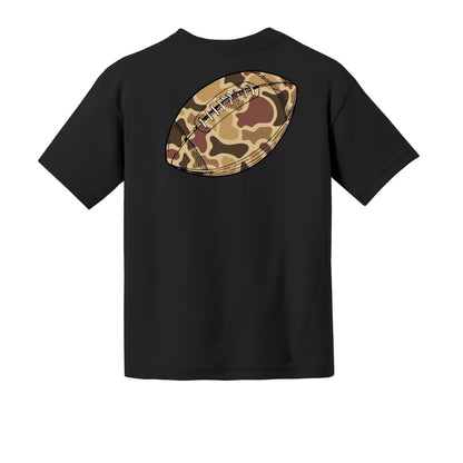 Camo Football Youth Tee