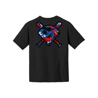 Camo Baseball Youth Tee