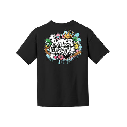 Baller Lifestyle Graffiti Youth Tee