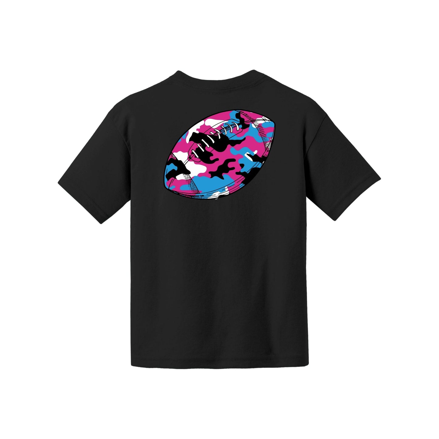 Camo Football Youth Tee