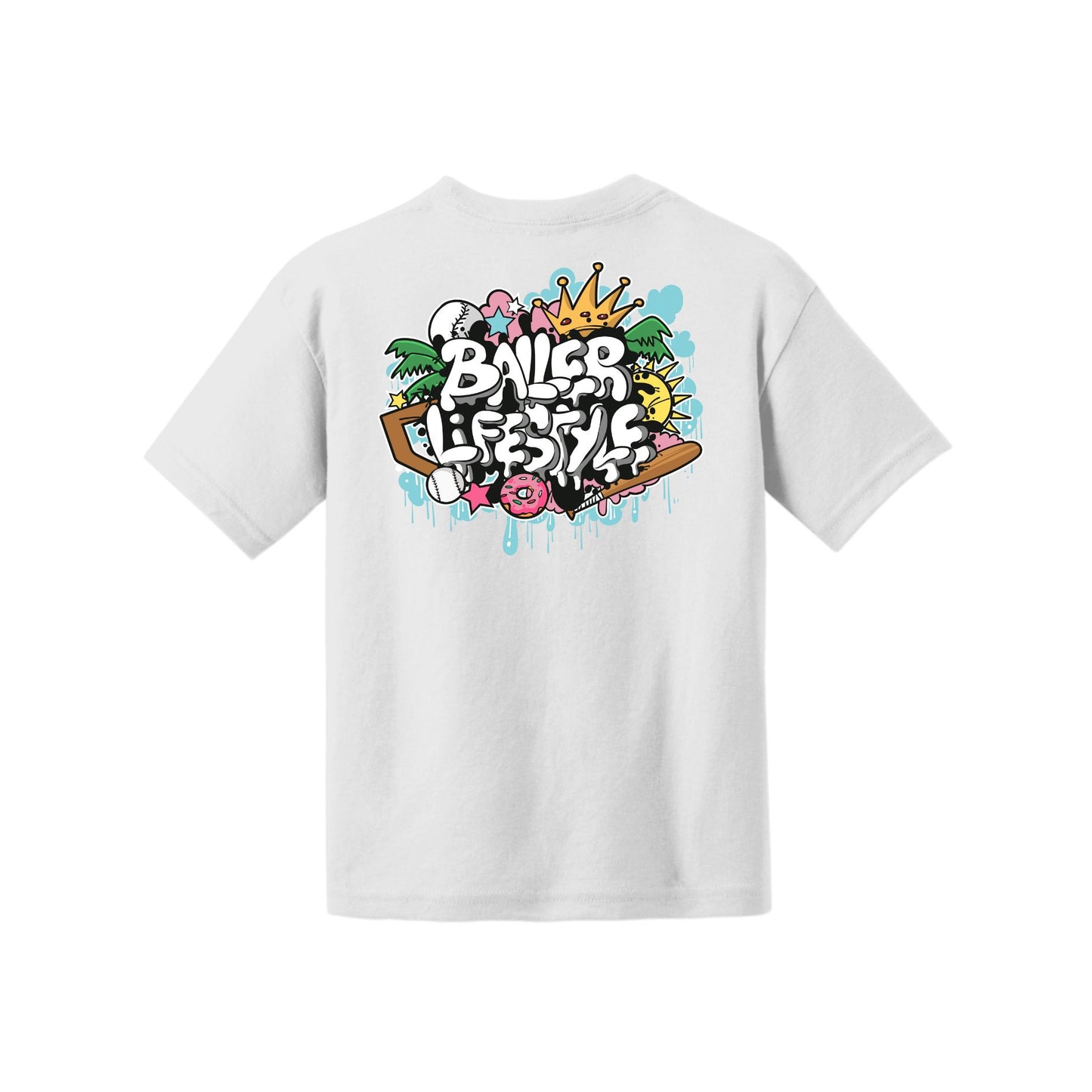 Baller Lifestyle Graffiti Youth Tee
