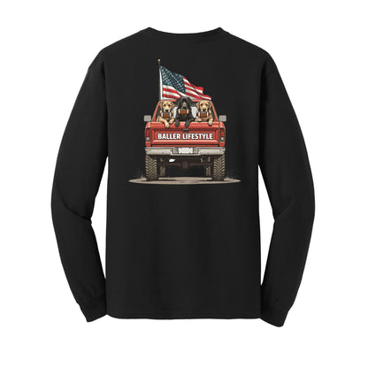 Football Youth Long Sleeve Tee