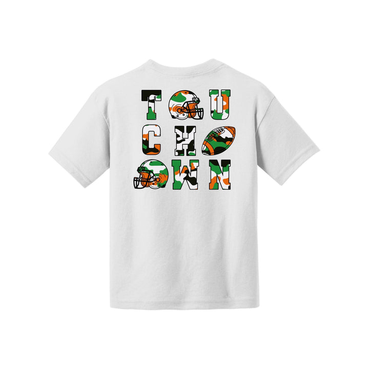Camo Football Youth Tee