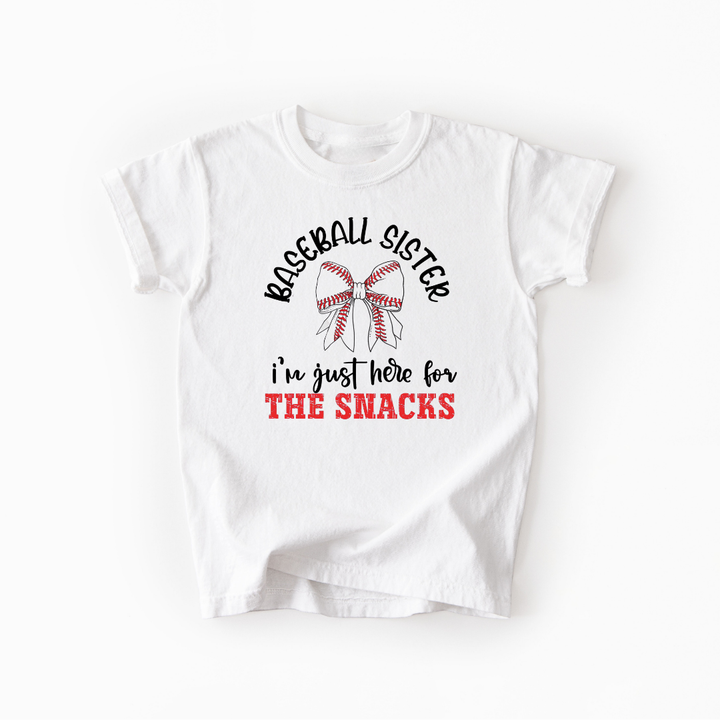 Girls Baseball Sister Toddler Tee
