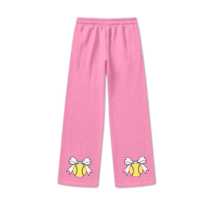 Youth Girls Wide Leg Sweatpants