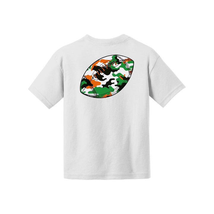 Camo Football Youth Tee