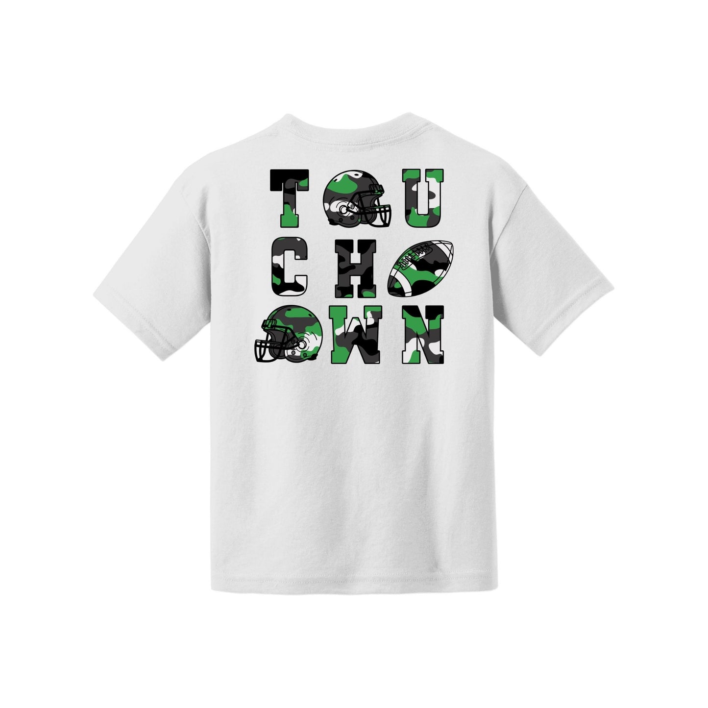 Camo Football Youth Tee