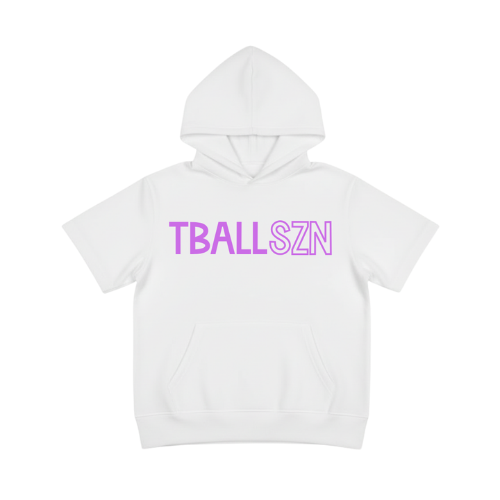 Girls Short Sleeve t-ball Hoodie