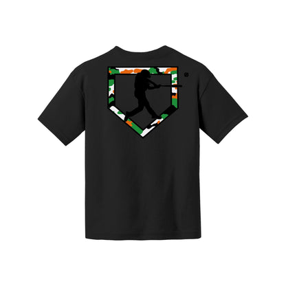 Camo Baseball Youth Tee