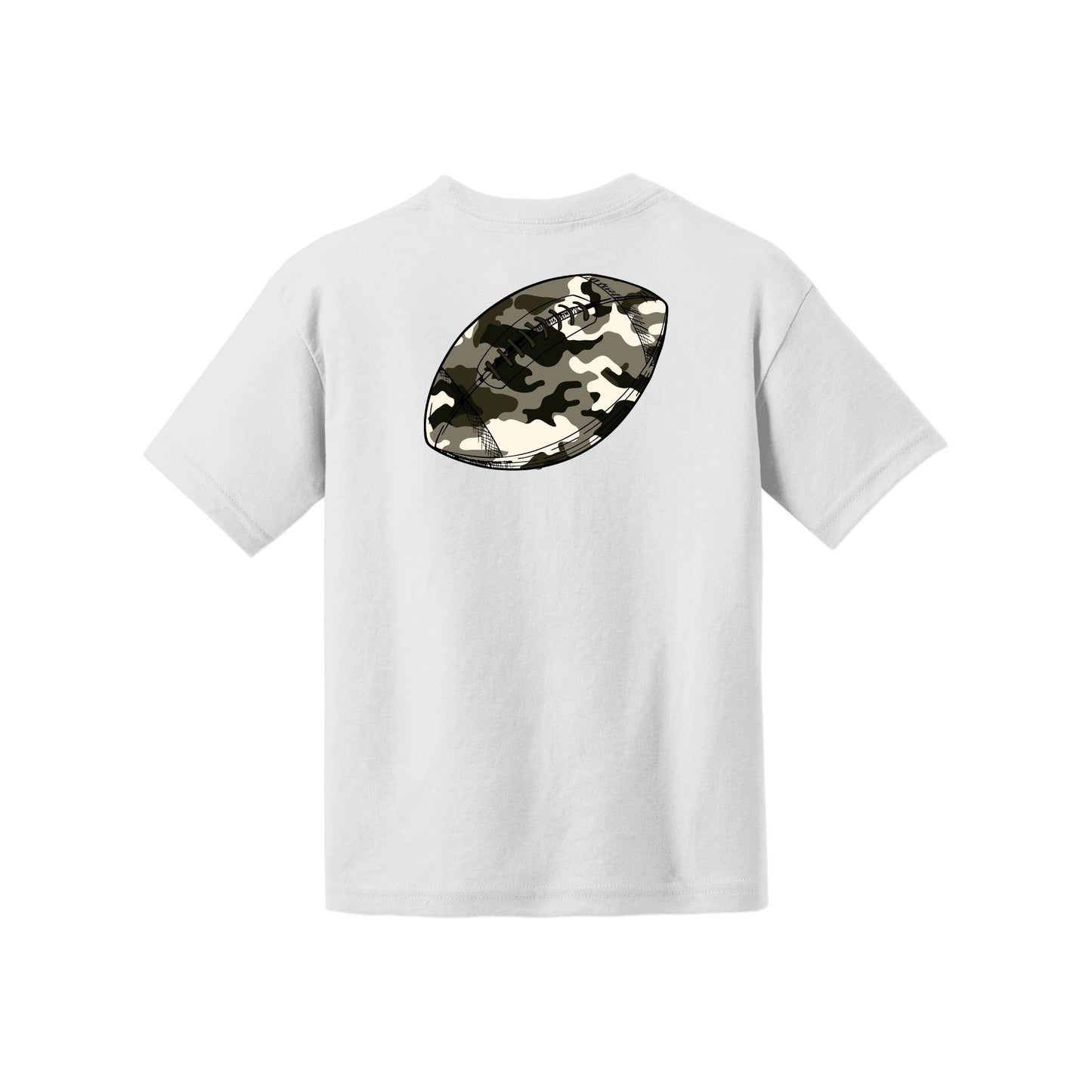 Camo Football Youth Tee