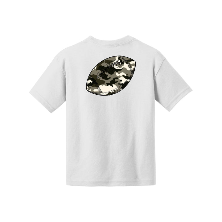 Camo Football Youth Tee