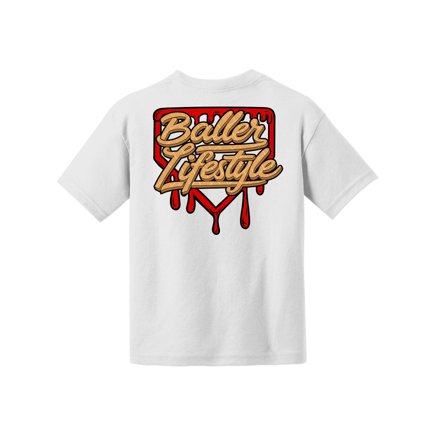 Baller Lifestyle Ice Cream Drip Youth Tee