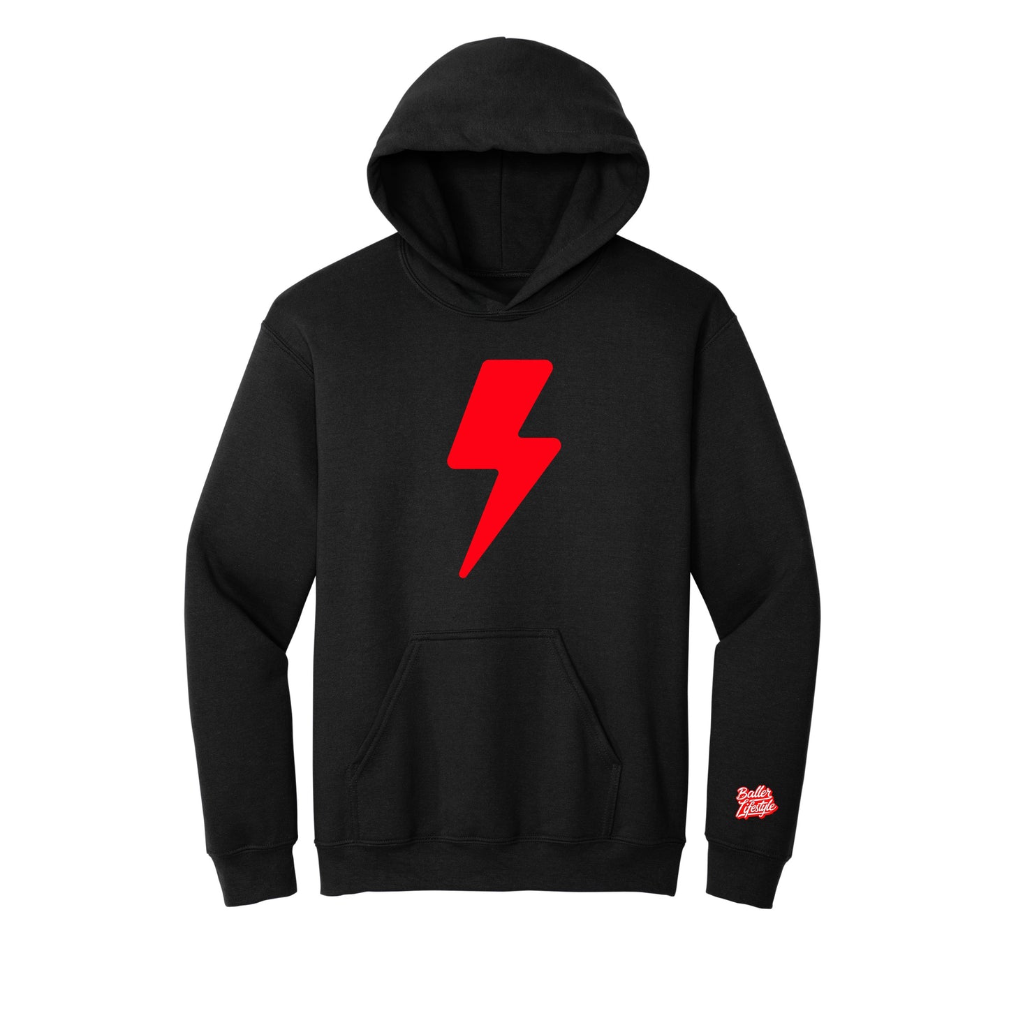 Baseball Lightning Bolt Adult Sweatshirt