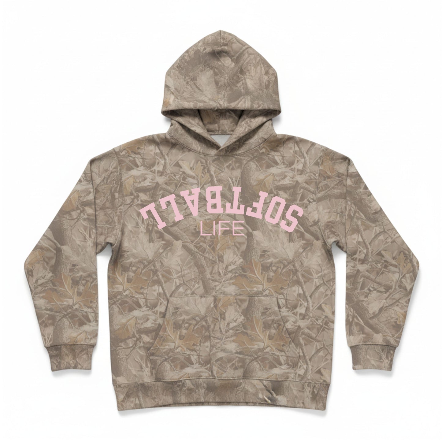 Youth Girls Camo Softball Hoodie