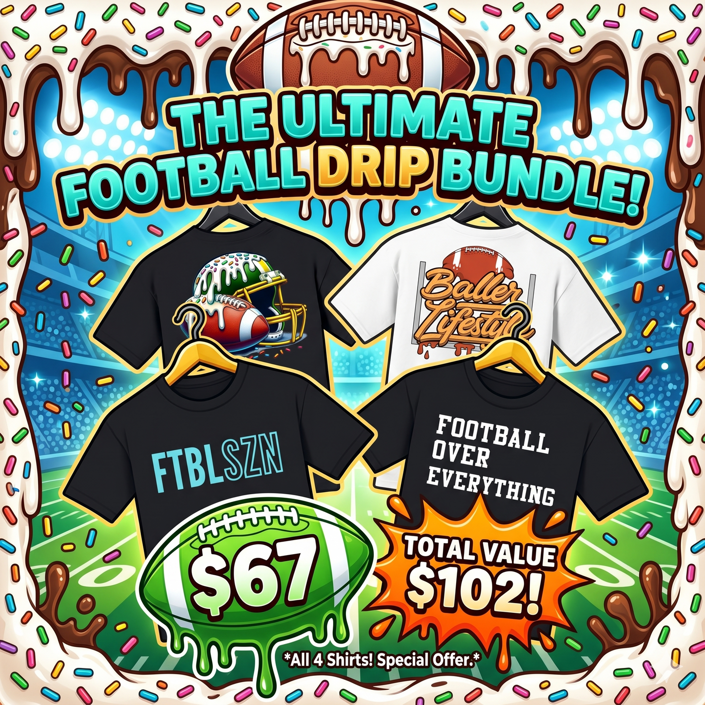 Football Youth Tee Bundle