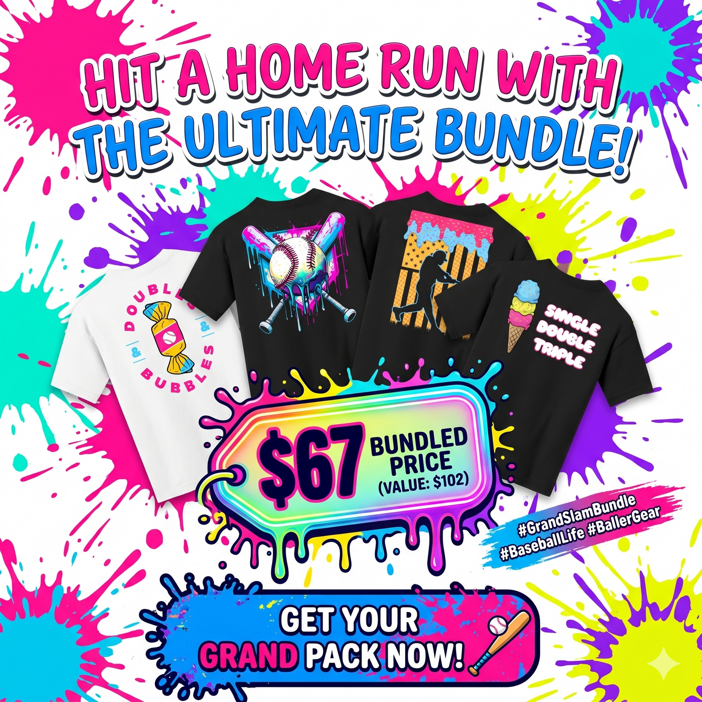 Baseball Youth Tee Bundle