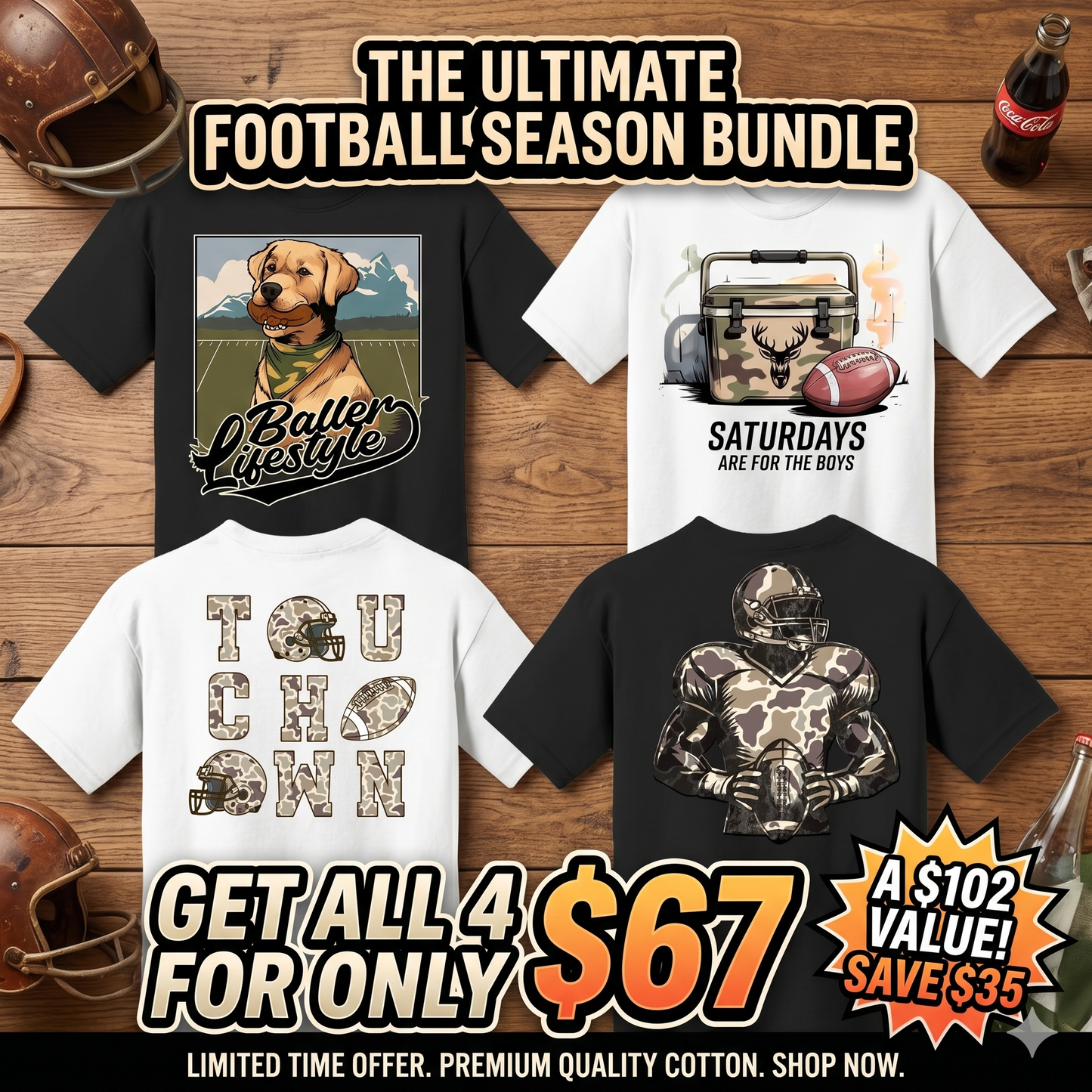 Football Youth Tee Bundle