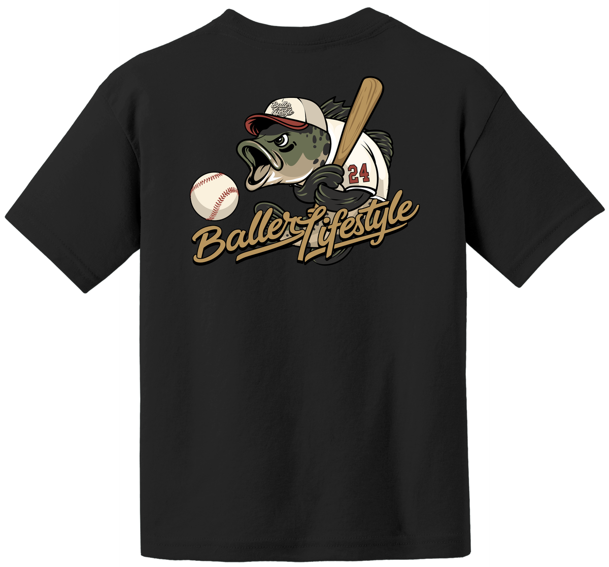 Baller Lifestyle Baseball Youth Tee