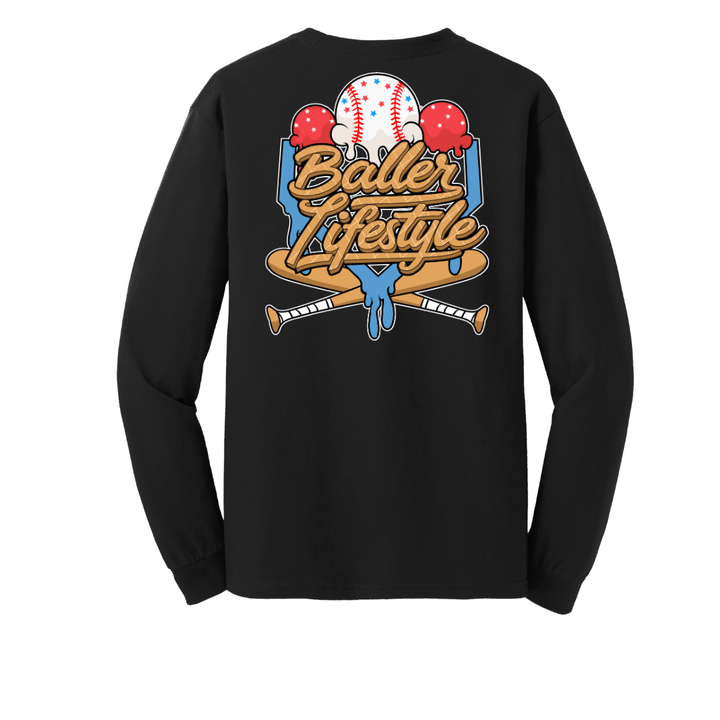 Baseball Youth Long Sleeve Tee