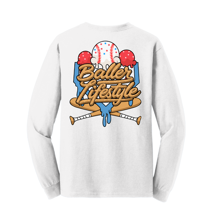 Baseball Youth Long Sleeve Tee