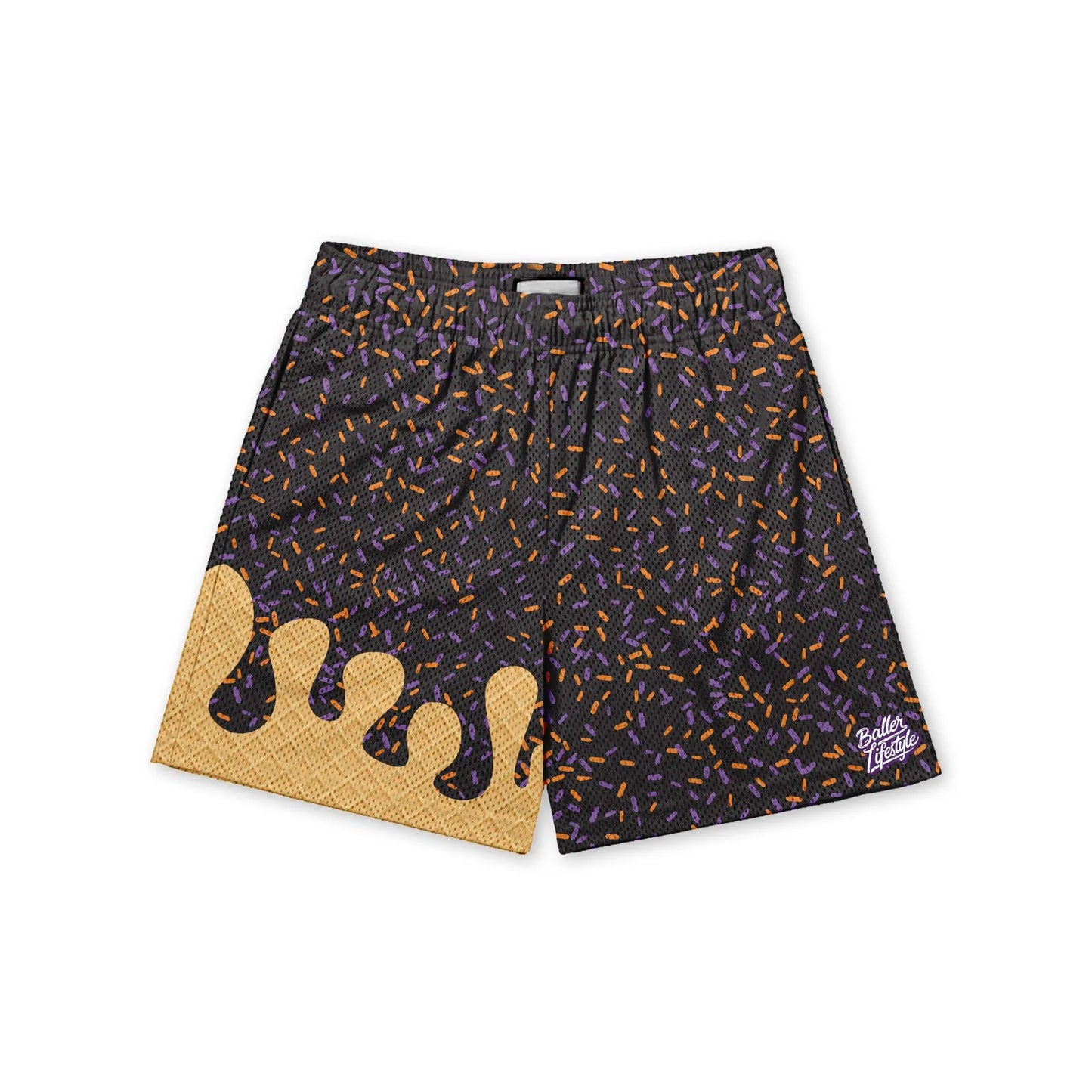 Halloween Ice Cream Drip Shorts