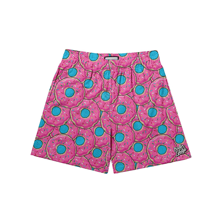 Donuts Drip Baseball Adult Shorts